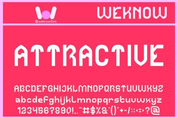 Attractive: A Futuristic Display Font for Modern Editorial Design