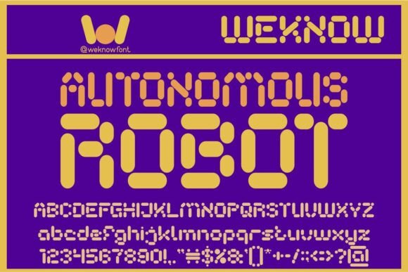 Autonomous Robot Font for Bold Campaigns