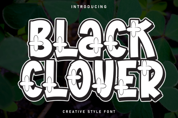 Black Clover Typeface for Bold Web Headers