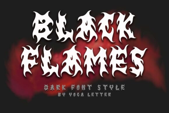 Black Flames Font for Bold Brand Identity