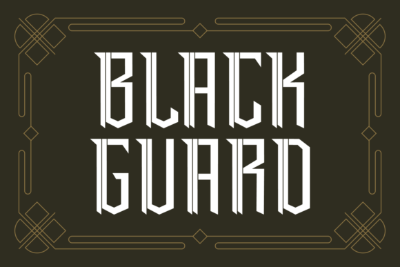 Black Guard Typeface for Bold Branding