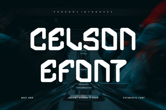 Celson: A Futuristic Display Font for Digital Design