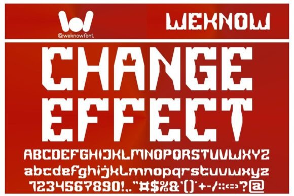 Change Effect: A Futuristic Display Font for Modern Editors