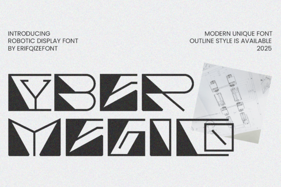 Cyber Megico: A Futuristic Robotic Font for Bold Campaigns
