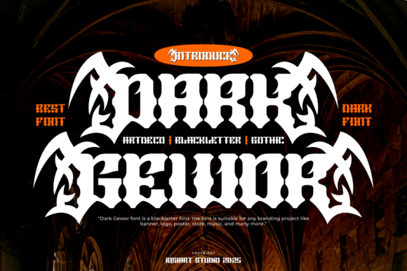 Dark Gewor Typeface for Bold Branding