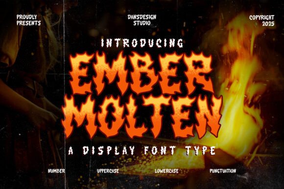 Ember Molten Typeface for Bold Branding