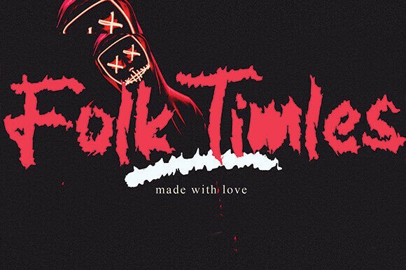 Folk Timles: A Gritty Display Font for Dark Web Design