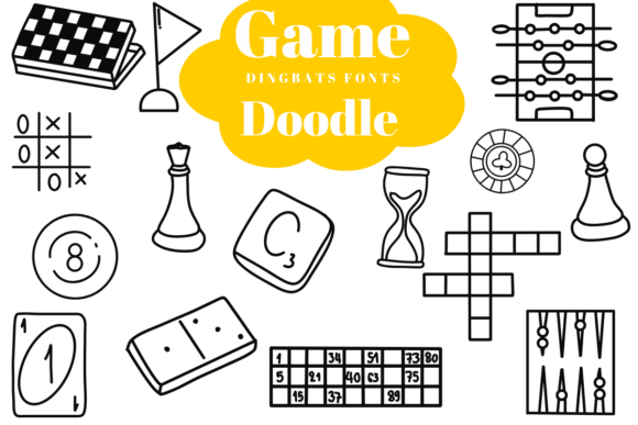 Game Doodle: A Playful Typeface for Crafters
