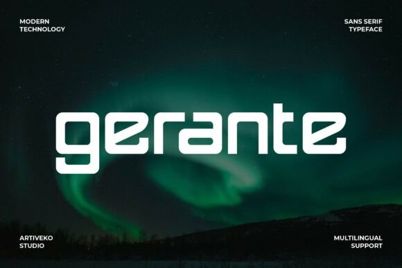 Gerante Font: A Modern Typeface for Digital Creators