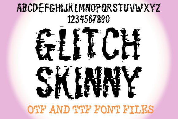 Glitch Skinny Typeface Review for Edgy Brands