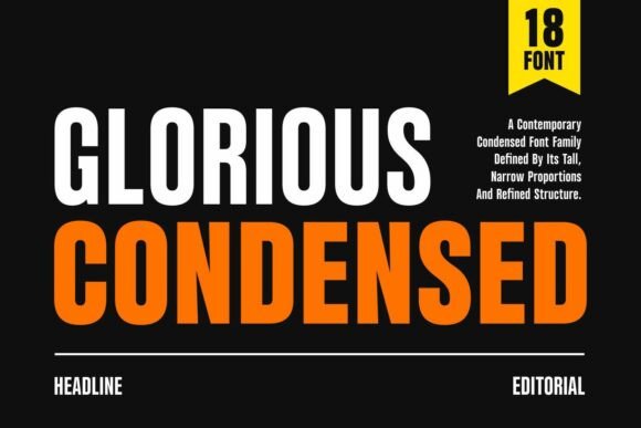 Glorious Condensed Font for High-Impact Campaigns