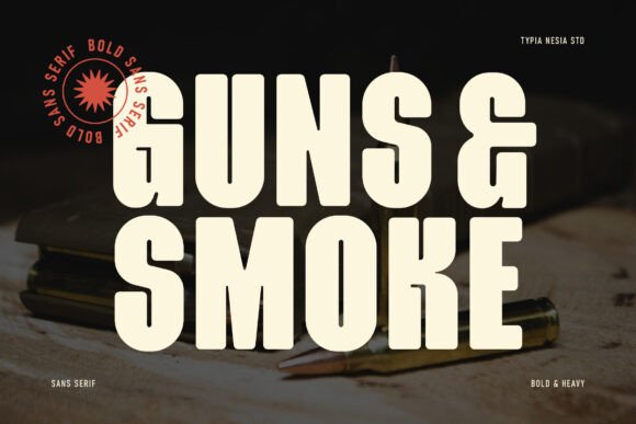 Guns Smoke: The Bold Typeface for Modern Branding