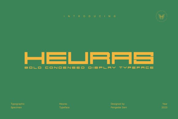 Heuras: A Bold Condensed Display Typeface for Strong Brands