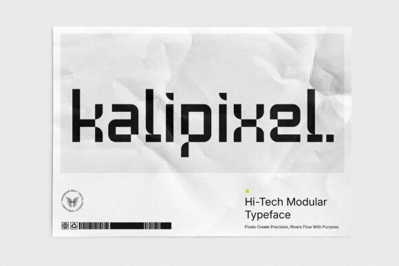 Kalipixel: A Futuristic Display Typeface for Modern Editors