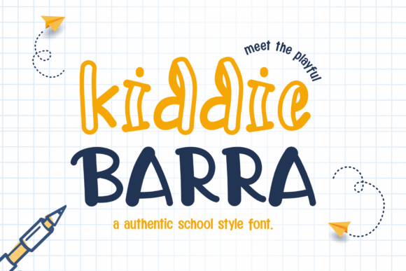 Kiddie Barra: Authentic Handwritten Font for Makers