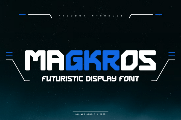 Magkros Typeface for Futuristic Brand Identity