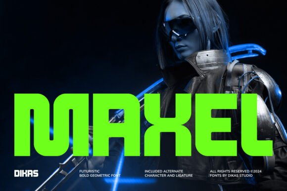 Maxel: The Bold Sans Serif Font for Futuristic Design