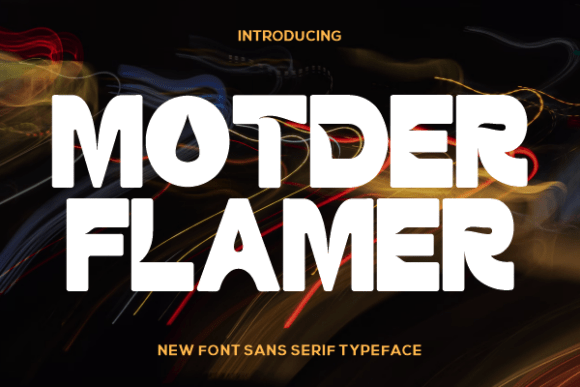 Motder Flamer Typeface for Bold Branding