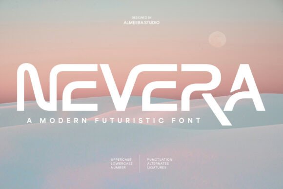 Nevera Font: A Futuristic Typeface for Modern Makers