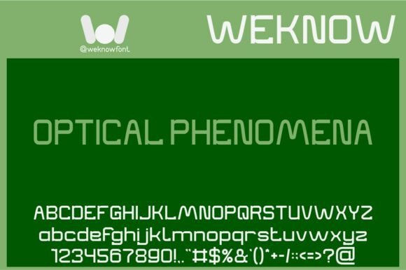 Optical Phenomena Typeface for Modern Brands
