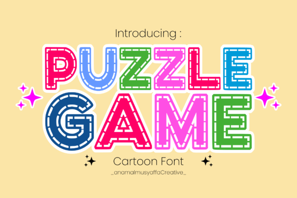Puzzle Game Font: A Playful Typeface for Youthful Brands