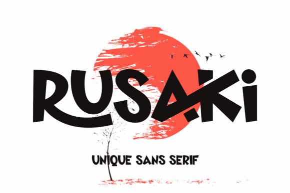 Rusaki: A Modern Sans Serif Font for Bold Branding