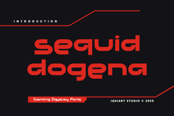 Sequid Dogena: The Ultimate Gaming Display Font