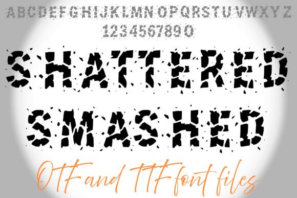 Shattered Smashed Font for Bold Campaigns
