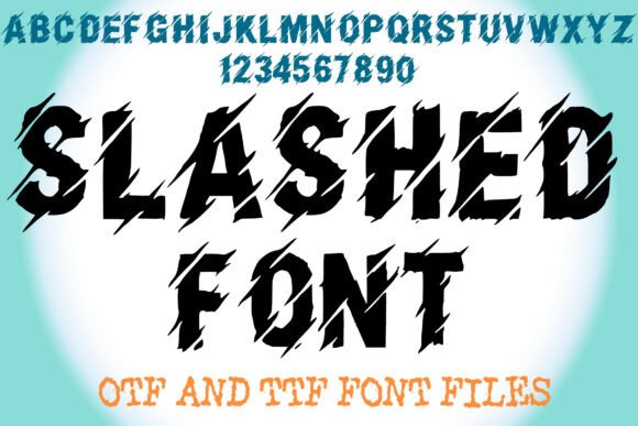 Slashed Font: A Bold Decorative Typeface for High-Impact Design