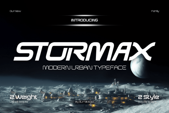 Stormax Typeface: A Modern Font for Bold Branding