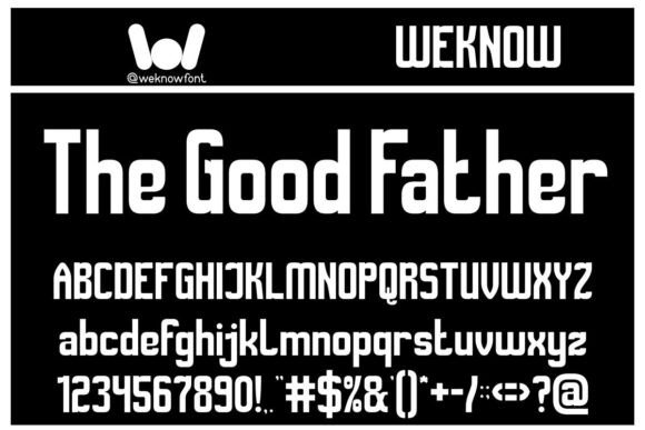The Good Father Font for Bold Campaign Headlines