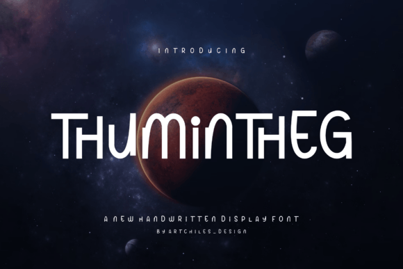 Thumintheg: A Futuristic Handwritten Typeface for Modern Editors