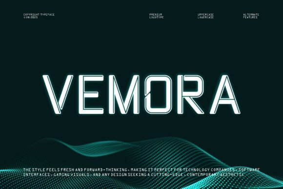 Vemora: A Futuristic Typeface for Digital Campaigns