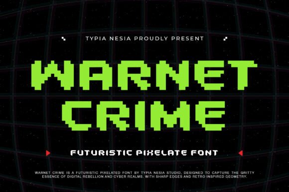Warnet Crime Font for Cyberpunk Web Design